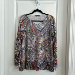 Fresh fx layered blouse size medium